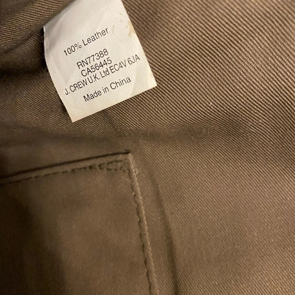 JCrew factory 100% leather black suede envelope clutch with gold chain - Picture 9 of 9